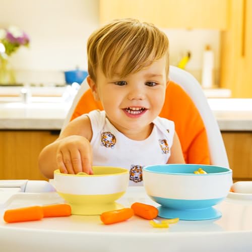 Munchkin Stay Put Plato hondo con ventosa, 3 unidades