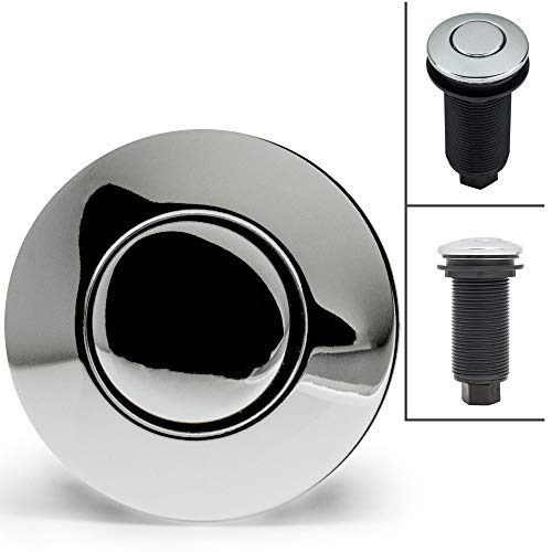 YuanKanJu Single Outlet Sink Garbage Disposal Air Activated Switch (Chrome Finish)