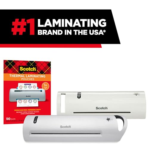 Scotch Brand Pro Thermal Laminator, Never Jam Technology Automatically Prevents Misfed Items