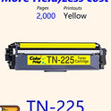 ColorPrint TN225Y - Cartucho de tóner Compatible con impresoras Brother HL-3140CN 3142CN 3151CDN 3150CDW 3152CDW 3170CDW 3172CDW 3180CDW, Color Amarillo