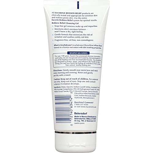 Eucerin Sensitive Skin Redness Relief Soothing Cleanser 6.8 Ounce by Eucerin