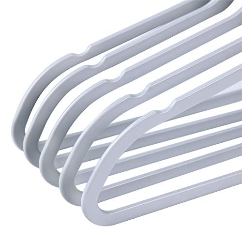 Gancho giratorio de plástico de calidad, no aterciopelado, fino, compacto, no flocado, gris