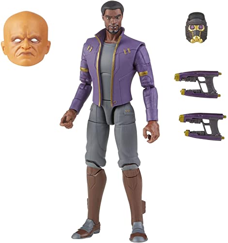 Hasbro Marvel Legends Series - Figura de T'Challa Star-Lord de 15 cm - con diseño Premium, 3 Accesorios y 1 Pieza de Figura para armar