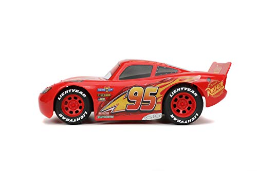 Jada Toys Pixar Cars 1:24 Rayo Mcqueen RC Control Remoto Coche 2.4 GHz Juguetes Rojos para niños
