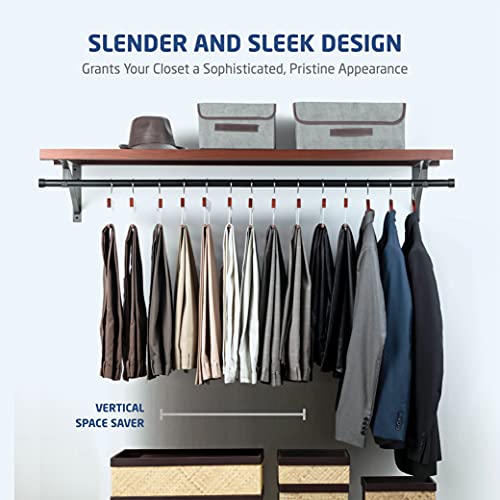 Pantalones de madera de alta calidad con barra antideslizante (paquete de 10) acabado suave, ganchos de madera duraderos, delgados y elegantes para ahorrar espacio, gancho de 360°, ideal para pantalones, jeans, pantalones de mezclilla, pantalones etc
