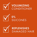 Nexxus Scalp Inergy - Acondicionador ultraligero para volumen, acondicionador clarificante ligero 8.5 onzas