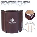tina plegable portátil para adultos, ideal para baño caliente, baño de hielo, tina plegable para ducha no empotrado, tamaño grande