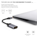 QGeeM USB C to HDMI Adapter 4K Cable, USB Type-C to HDMI Adapter [Thunderbolt 3/4] HDMI Adapter for Laptop MacBook Pro/Air, Galaxy S10/S9/S8, DELL XPS 13/15, Pixelbook, Surface Pro and More(Pink)