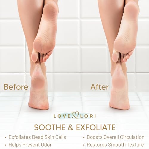 LOVE, LORI Foot Scrubber for Use in Shower