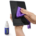 Screen Cleaner Kit - Best for Laptop, iPad, Eyeglass, LED, LCD, TV - Includes 2-2oz Spray Bottles and 3 Premium Purple Microfiber Cloths - Great for Travel, Smartphone, Touchscreen, Kindle, Sunglass
