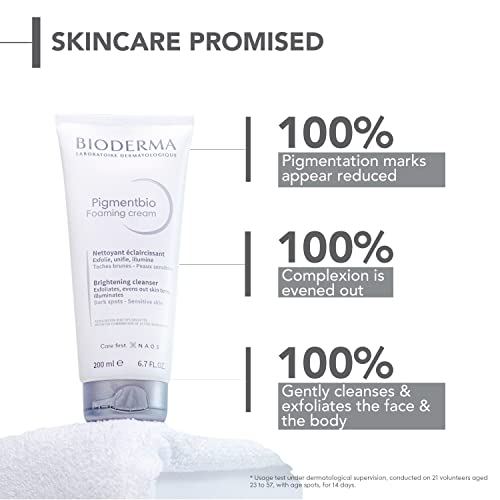 Bioderma | Pigmentbio Foaming Cream Limpiador Iluminador 200ml | Exfolia e ilumina la piel con manchas e hiperpigmentación