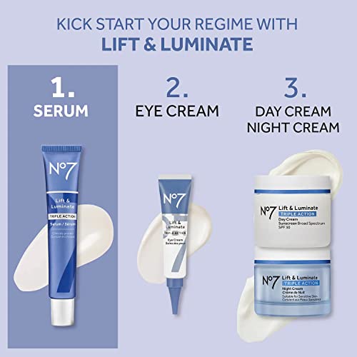 No7 Lift & Luminate Triple Action Serum, 50 ml, Extra Large