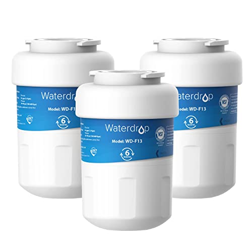 Waterdrop Filtros de agua MWF para refrigeradores GE, repuesto para filtro de agua GE MWF y GE SmartWater MWFP, MWFA, GWF, HDX FMG-1, 197D6321P006, Kenmore 9991, RWF1060, paquete de 3