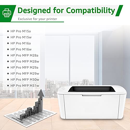 GREENSKY Cartucho de tóner compatible de repuesto para HP 48A CF248A para HP Laserjet Pro MFP M15w M29w M28w M15a M28 M31 M15 M14 M17 M28a M30w M31w M29a M16a M16w (negro, 1 unidad)