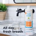 Oxyfresh Fresh Breath enjuague bucal de menta limón – galardonado con el envase bucal recomendado por el dentista, sin alcohol, sin flúor, con aloe y aceites esenciales naturales.