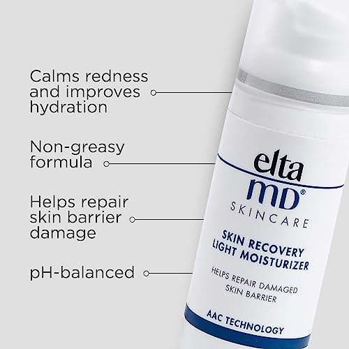 EltaMD Skin Recovery Face Light Anti-Aging Moisturizer, Amino Acid and Hyaluronic Acid Formula, Hydrating Fragrance Free Facial Lotion, 1.7 fl. oz