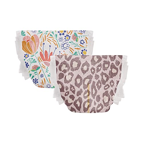 The Honest Company Clean Conscious Diapers | Plant-Based, Sustainable | Classic Stripes + Feeling Nauti | Super Club Box
