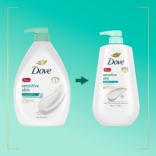 Dove Purely Pampering Body Wash, Shea Butter 22 Ounce, 4 Count