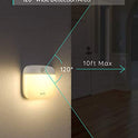 Eufy Lumi - Luz nocturna adhesiva de segunda generación LED blanca cálida, sensor de movimiento, recámara, baño, cocina, pasillo, escaleras, eficiencia energética, compacto, paquete de 3