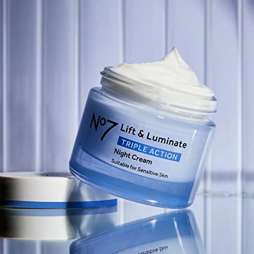 Boots No7 Lift and Luminate Night Cream 1.6 onzas líquidas