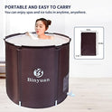 tina plegable portátil para adultos, ideal para baño caliente, baño de hielo, tina plegable para ducha no empotrado, tamaño grande