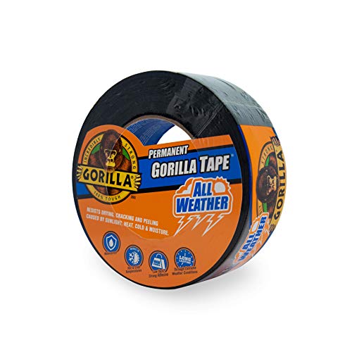 Gorilla Cinta adhesiva impermeable para todo tipo de clima, resistente a los rayos UV y a la temperatura