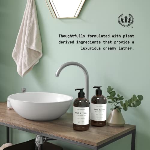 Muse Bath Apothecary Hand Ritual - Jabón de manos aromático y nutritivo, 16 oz, impregnado con aceites esenciales naturales