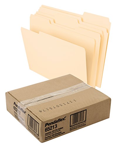 Pendaflex File Folder, 1/3 Tab, Manila, (65213)