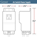 YuanKanJu Single Outlet Sink Garbage Disposal Air Activated Switch (Chrome Finish)
