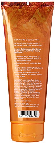 Bath & Body Works Signature Collection, ámbar sensual, crema corporal ultra karité