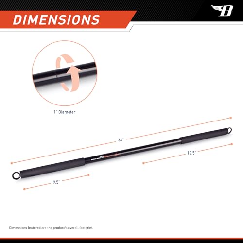 Bionic Body Barra de Entrenamiento para Levantamiento de Potencia, Entrenamiento de Fuerza, Gimnasio en casa y Ejercicio Cardiovascular