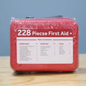 Compact First Aid Kit (228pcs) Designed For Family Emergency Care. Waterproof EVA case&Bag is Ideal for the Car,Home,boat,School, Camping, Hiking,Travel,Office,Sports,Hunting. Protect Your Loved Ones