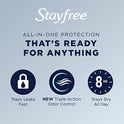 Stayfree Stayfree Ultra Thin Pads for Women, Overnight