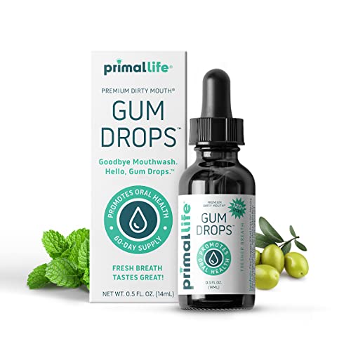 Natural Gum Serum, Organic Breath Freshener, Natural Mouthwash, Dirty Mouth Boost Gum Serum 0.5 Ounces - Made in the USA - Safe, Effective and All Natural