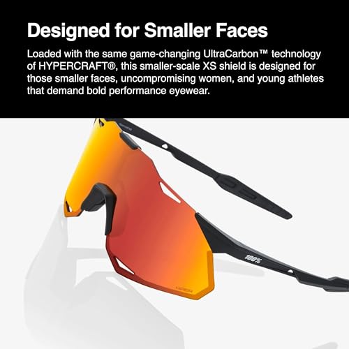 100% Hypercraft Sport Performance - Gafas de sol sin marco de alta calidad, ligeras, para bicicleta de carretera, triatlón, lente intercambiable