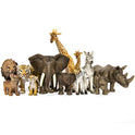 SANDBAR TOYS Safari Animals Set (12 Piece) - Wild Animals, Baby Animals, Zoo Animals, Jungle Animals, and African Animals - Educational Child Development Toy - Kids, Toddlers, Children Toy Figures