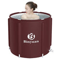 tina plegable portátil para adultos, ideal para baño caliente, baño de hielo, tina plegable para ducha no empotrado, tamaño grande
