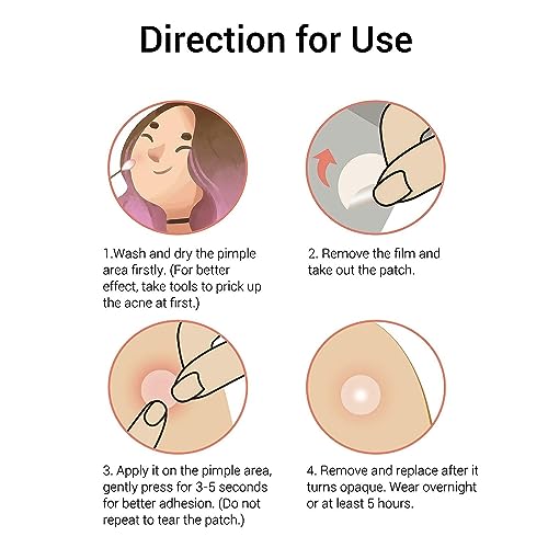 BREYLEE Acne Pimple Patch, Pimple Patch Acne Pimple Healing Patch Series