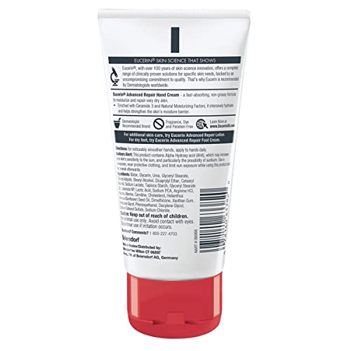 Eucerin Eucerin Advanced Repair Hand Creme, 2.7 Ounce (Paquete de3)