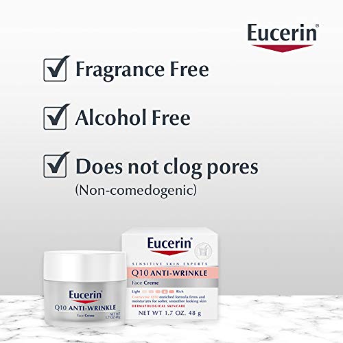 Eucerin Q10 Anti-Wrinkle Sensitive Skin Creme 1.7 Ounce