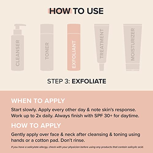 Paula's Choice Skin Perfecting - Líquido salicílico exfoliante 2% BHA, exfoliante facial para puntos negros, poros grandes, arrugas y líneas finas