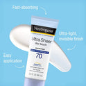 Neutrogena Protector solar Ultra Sheer Dry-Touch SPF 45 de 3 onzas