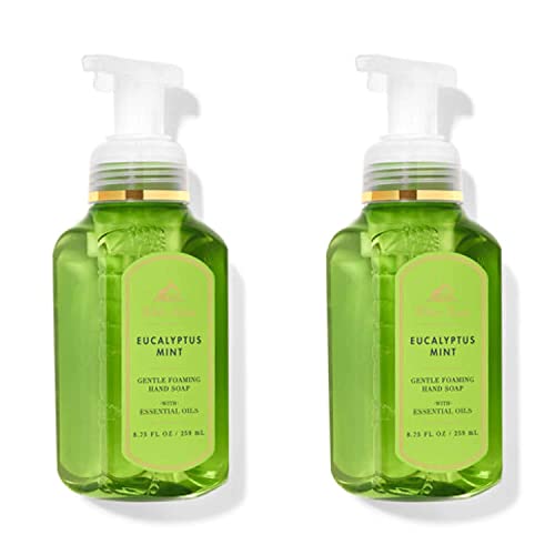 Bath and Body Works jabón de manos espumoso suave, menta de eucalipto, 8.75 onzas líquidas, paquete de 3