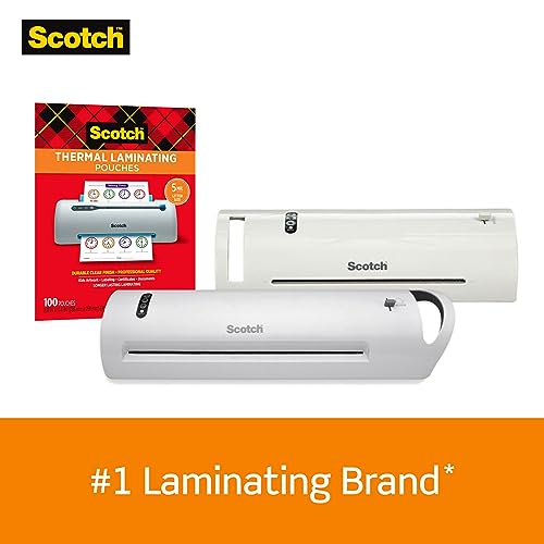 Scotch Thermal Laminating Pouches 8.9 x 11.4 Inches 3 mil, 100-Pack (TP3854-100)