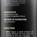 Majestic Pure Sweet Almond Oil, Super Triple A Grade Quality, 100% Pure and Natural from Spain, Cold Pressed , 16 fl oz.
