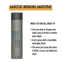 KMS Hair Stay Working Hairspray - 8.4 oz (with Sleek Steel Pin Tail Comb)