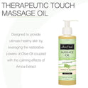 Bon Vital Therapeutic Touch Massage Oil, 8 oz. Jar with Pump