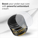 Crema de ojos con cafeína para antienvejecimiento, ojeras, bolsas, hinchazón. Gran piel debajo de los ojos + ajuste facial, tratamiento de levantamiento de ojos para hombres y mujeres, 1.7 onzas