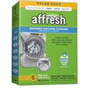 Affresh W10501250 Limpiador de lavadora, 6 comprimidos: limpia la carga frontal y las arandelas de carga superior, incluyendo HE
