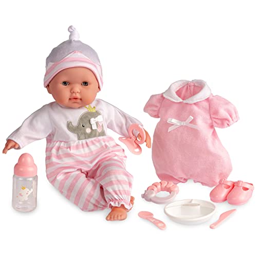 JC Toys Berenguer Boutique - Muñeca de bebé (38,1 cm), Color Rosa